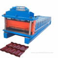 Step tile roll forming machine